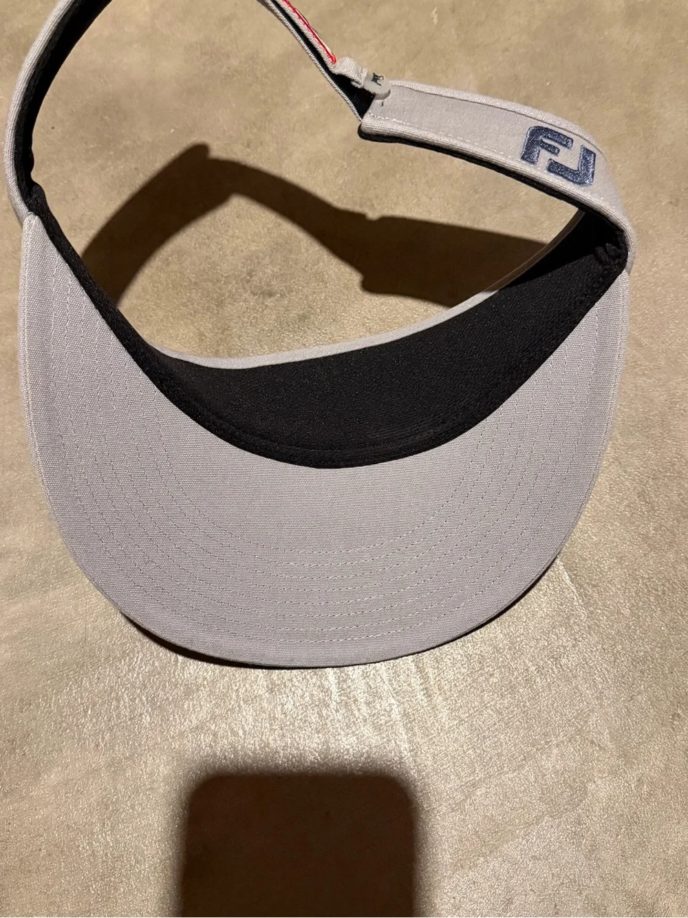 Titleist Light Gray Golf Visor with Navy Embroidered Logo